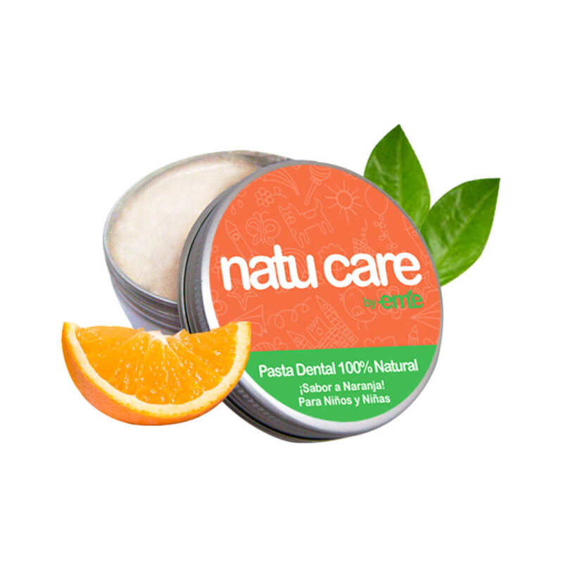 Pasta de dientes natural para Niños y Niñas sabor a Naranja – vegano 75g – Natu Care by Eme