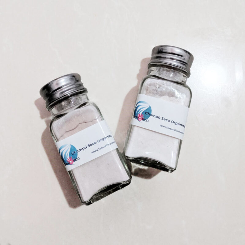 Champú seco orgánico en polvo con aplicador – anticaida y fortalecimiento – 35g