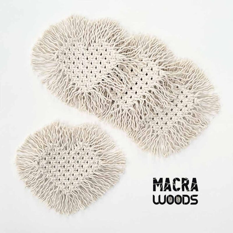 Posavasos de corazón  – 100% algodón – MacraWoods