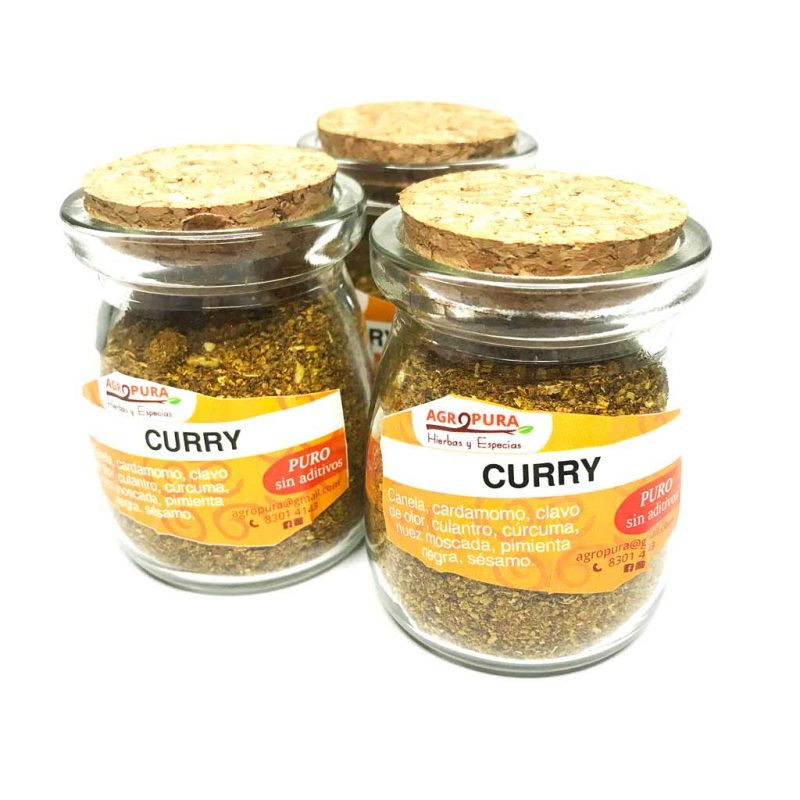 Curry  – Condimento puro en polvo – 38g – Agropura