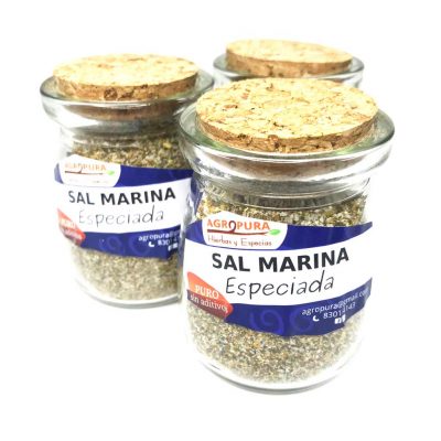Sal Marina Especiada – Condimento puro en polvo – 70g – Agropura