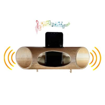 Parlante Amplificador de Bambú – Altavoz – Sonido hasta 4 veces más fuerte