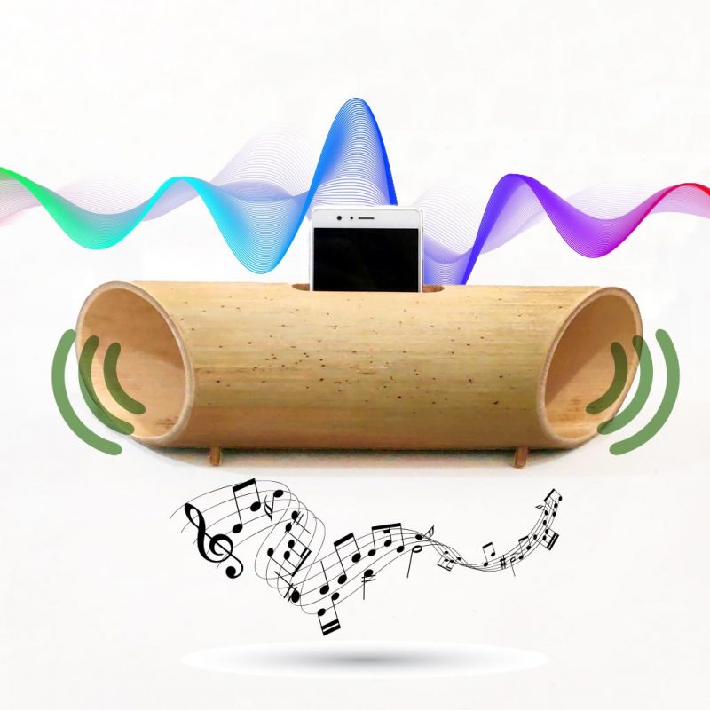 Parlante Amplificador de Bambú – Altavoz – Sonido hasta 4 veces más fuerte