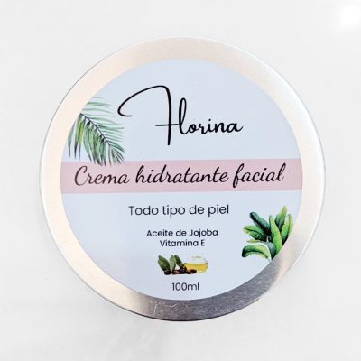 Crema Facial Hidratante – 100g – Natural con Aceite de Jojoba – Florina
