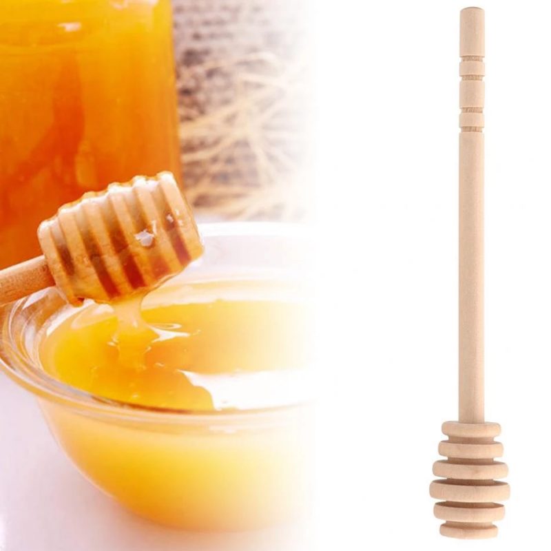 Cuchara de Madera para Miel Mango Largo – 16cm