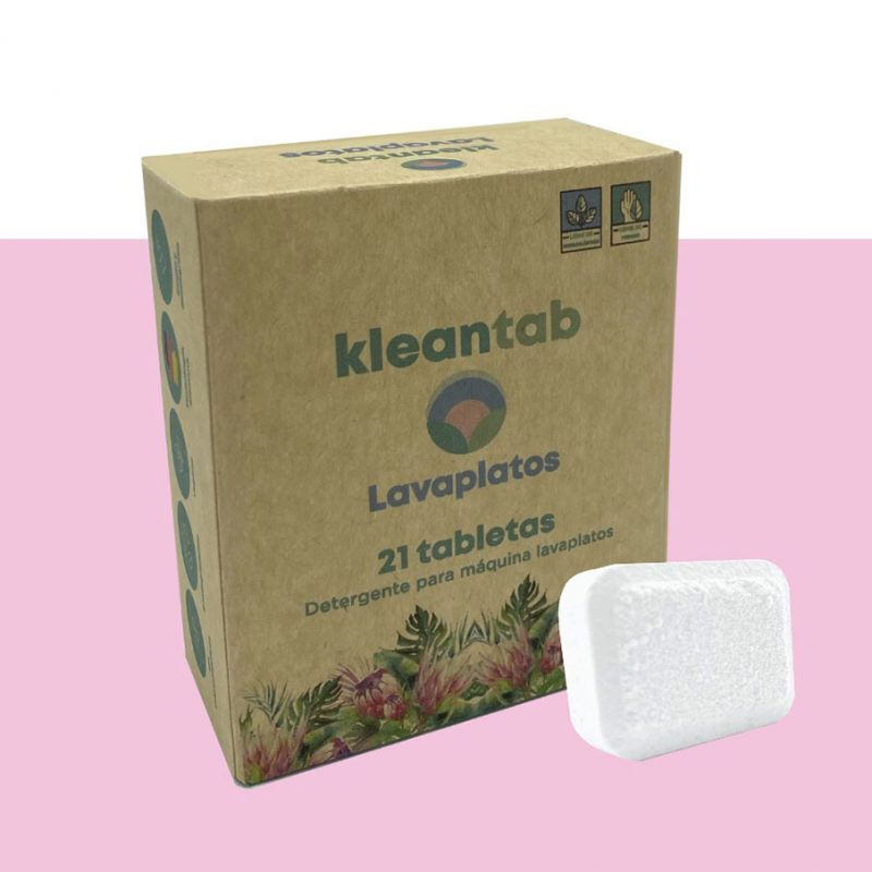 Detergente para Máquina lavaplatos en pastilla – Paquete de 21 tabletas – Kleantab